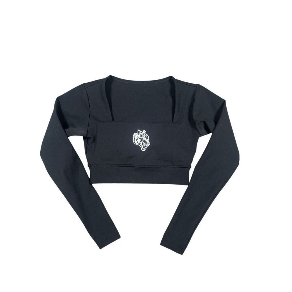 Darc Sport SHE Soul Jade Energy Long sleeve crop top padded Black Wolf Gym XS - Picture 2 of 10